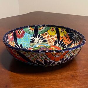 Handmade Mexican Ceramic Decorative Bowl